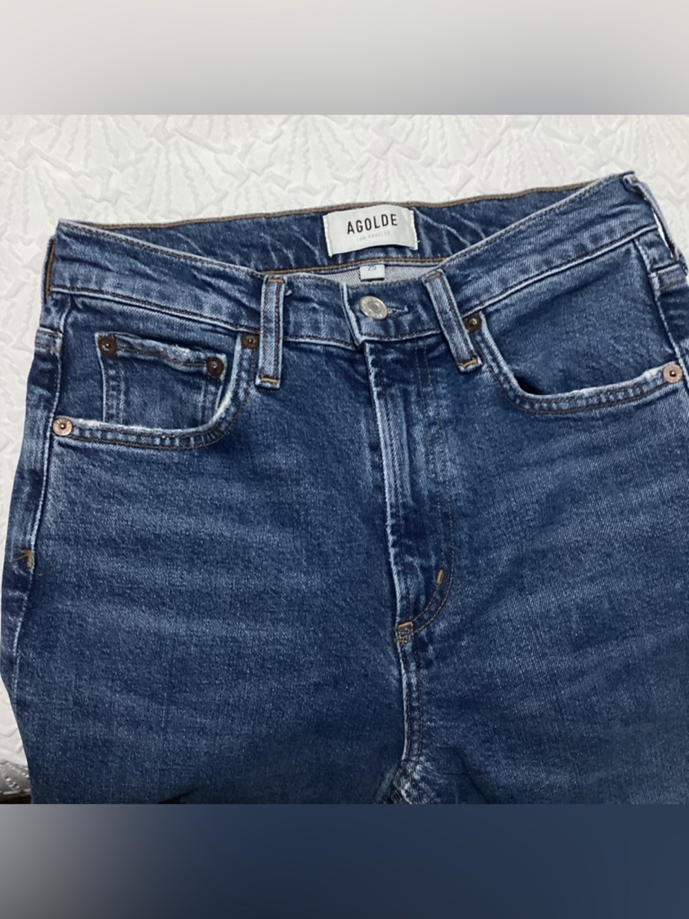 Agolde Merrel Organic Distressed Cotton Jeans
